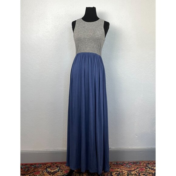 One Market Dresses & Skirts - One Market Women's Two Tone Blue and Gray Sleeveless Maxi Dress - Size S